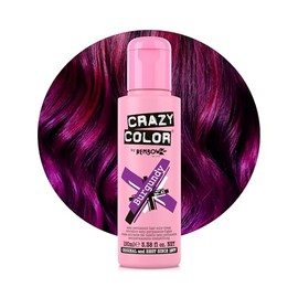Crazy Color Vibrant Burgundy Semi-Permanent Hair Dye. Highly Pigmented Purple Wine Conditioning & Oil Nourishing Vegan Formula | No Bleach or Ammonia | 100ml