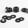 Pack of 50 Flat Washers M6, Black Washers Stainless Steel