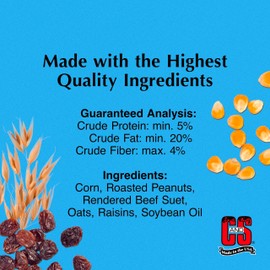 C&S Woodpecker Suet Nuggets, Outdoor Wild Bird Food for Woodpeckers, Flickers and More, 27 Ounces