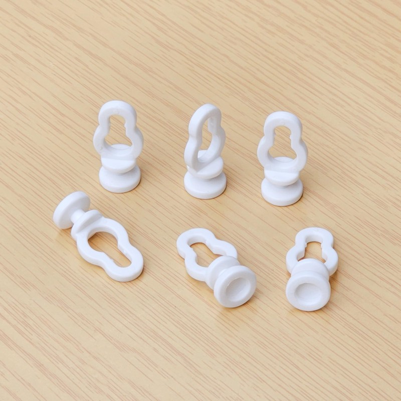 100 Pieces Plastic Curtain Track Rollers – Smooth and Durable