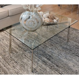 Clear Rectangle Tempered Glass Table Top 24" x 48", 3/8" Thick Pencil Polished Edge, Scratch Resistant, Easy Clean Replacement for Dining, Coffee, or Office Tables – Fab Glass and Mirror