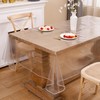 Walrus Clear Vinyl Tablecloth Protector Waterproof/Oil-Proof Plastic Rectangle Transparent Sheet