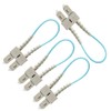GwliUni 4 PCS OM3 Loopback Plug Tester Multimode SC-UPC Fiber