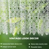 Molaxhome Butterfly Valance Curtains 63x12in Window Treatment for Home Kitchen