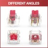 YIMAGUJRX V3 Red Cloud Keyboard Switch (Lubed Switches),5 pin 60±5gf