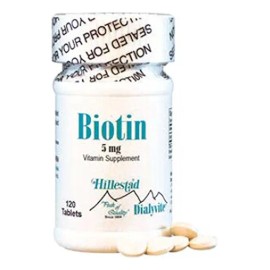Dialyvite Biotina 5mg 120 Tabletas Suplemento Vitamina