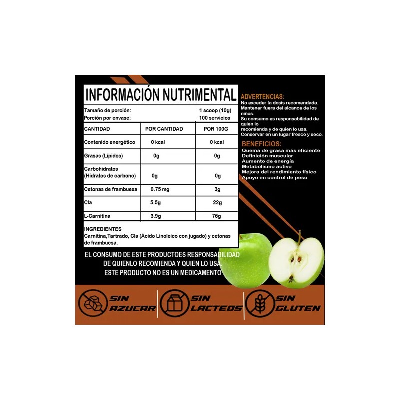Cla Carnitina Klokan 1kg Varios Sabores 100servicios