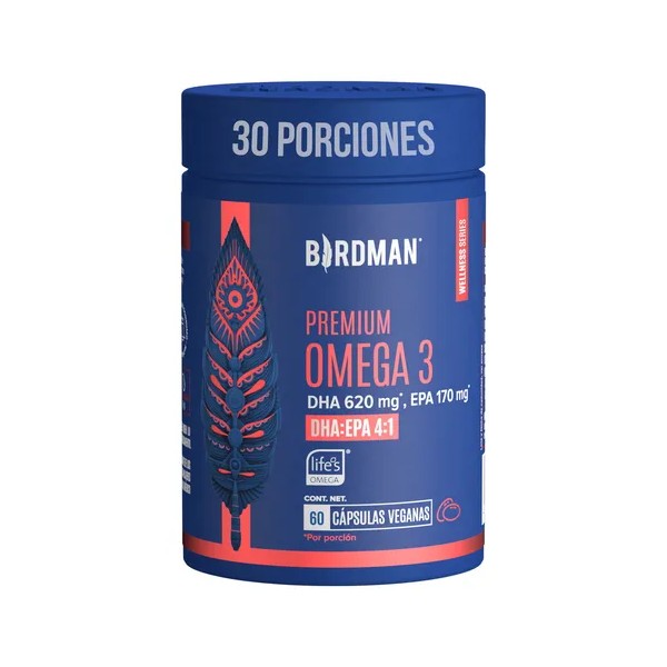 Birdman Premium Omega 3 | 100% Vegetal | Sin Aditivos