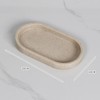 B Baosity Soap Dispenser Tray Vanity Tray Oval Shape Sleek