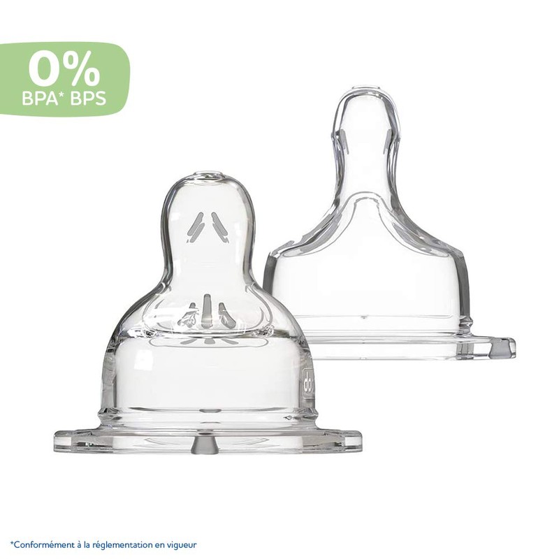 Dodie – Sensation + Flat Wide Neck Teat 0-6 Months