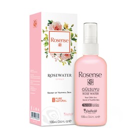 100% Pure Natural Vegan Turkish Rosewater Hydrating Face Mist/Rose Water Face Toner (No Additives, No Chemicals, No Preservatives) 100mL/3.4 Oz