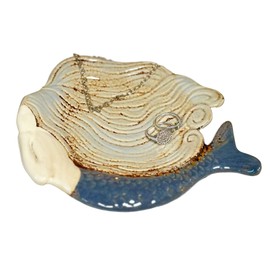 Darthome Mermaid Trinket Dish 17cm Ceramic Jewellery Nautical Fantasy Seaside Decorative Plate