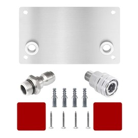 kcattaerc Foam Cannon Holder Equipped with 1/4 inch Quick Connect Male and Female Fittings, Pressure Washer Holder, 1/4" Quick Connect Automatic Foam Cannon Mount