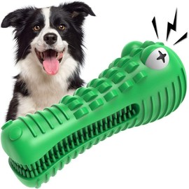 Cutiful Dog Toys for Aggressive Chewers Large Medium Breed, Indestructible Dog Toothbrush Chew Toys, Squeaky Interactive Tough Extremely Durable, Dogs Toys to Keep Them Busy
