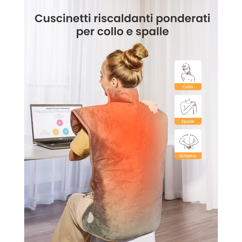 Heating Pad for Back Shoulder Neck 60 x 100 cm