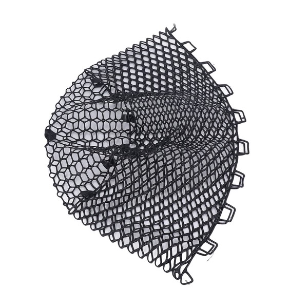 Rubber Fishing Net Replacement Clear Black Folding Fishing Net for