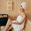 Plus tard Sauna Thermometer and Hygrometer 2 in-1 Vertical Gauge