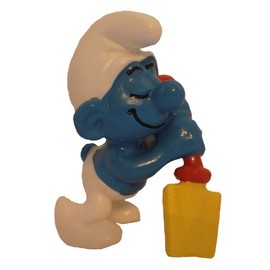 20043 - Digger Smurf by Schleich from the Smurfs - vintage rare item
