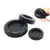 Flyshop 4-Pack Round Double-Sided Black 30 mm 1-3/16" Rubber Grommet,