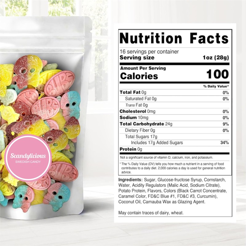 Bubs Swedish Candy Mix - Big Ovals, Skulls, and More