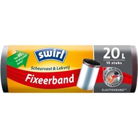Swirl® Fixing Tape Bin Liners 20 L Tear-Resistant & Tight Bin Bags & Bin Bag Stand