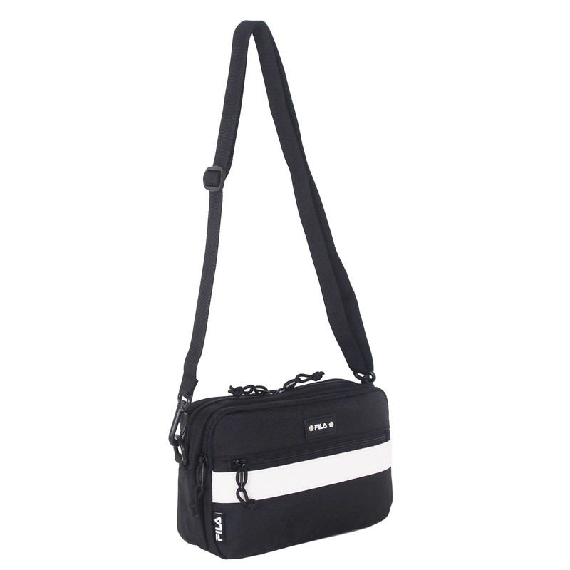 Yamamoto Men's Shoulder Bag, Polaris Horizontal Shoulder Bag, White, white