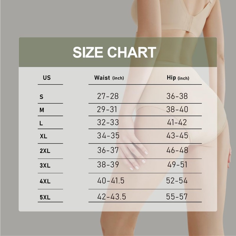 BATTEWA Washable Incontinence Underwear for Women, Leak-Proof High-Waisted Cotton Underwear