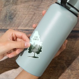 Die Cut Sticker Creede, Colorado, Live Simple, Contour Vinyl Sticker 3 to 6 inches, (Waterproof Decal for Cars, Water Bottles, Laptops, Coolers), Large