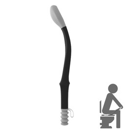 Saycker Toilet Aids Tools,Long Reach Comfort Wipe,Extends Your Reach Over 16" Grips Toilet Paper or Pre-Moistened Wipes(Grey)