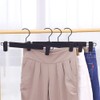 Lamitocs 10 Pack Pants Hangers with Adjustable Anti-Rust Clips for