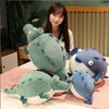 OUKEYI Pufferfish Plush Toy,Pufferfish Crocodile Cartoon Doll Stuffed Animal Doll