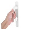 FOYTOKI Storm Door Handle Replacement with Lock Heavy Duty Aluminum
