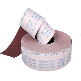 Emery Cloth Roll 180 Grit Cloth Sandpaper 95mm x 1m Flexible Sanding Cloth for Metal Glass Woodworking Sanding and Polishing