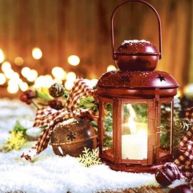 20 Napkins Lantern in Winter Time | Winter | Christmas | Table Decoration 33 x 33 cm
