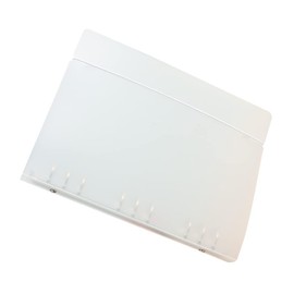 Operitacx Transparent Frosted PP Plastic B5 Round Ring Binder File Folder for Loose Leaf Sheet Protectors DIY Scrapbooking 9 Holes 100 Thickness Notebook Refill Cover