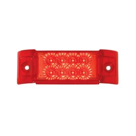 GG Grand General 77662 Rectangular Spyder Red/Red 8 LED Sealed Marker Light
