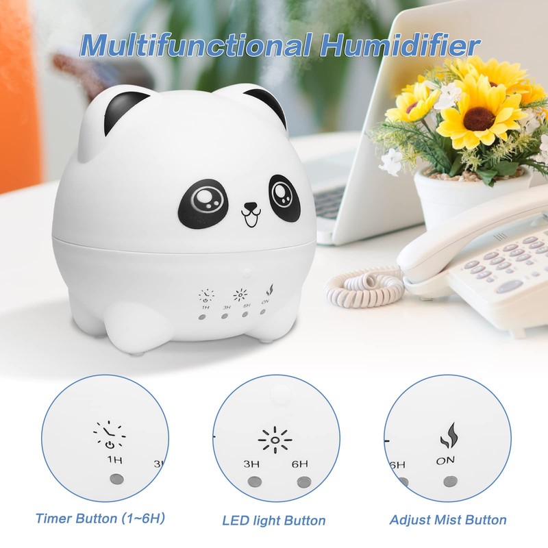 Mightree Mini Cool Mist Diffuser, for Bedroom, Quiet Operation Aroma
