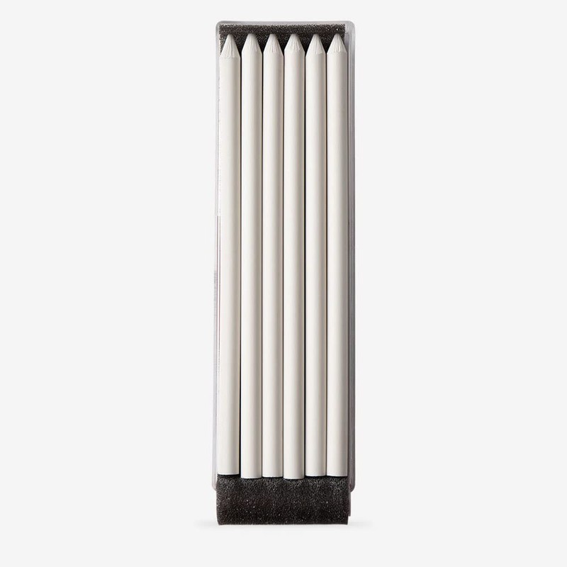 Koh-I-Noor : 5.6 mm Lead: 6 x White Drawing Chalks
