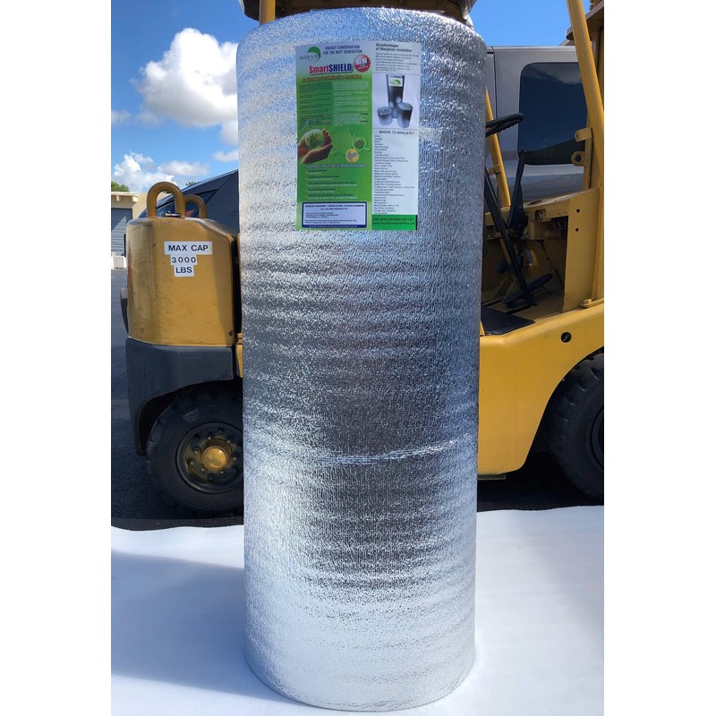 SmartSHIELD -5mm 48''X25ft Reflective Insulation Roll, Foam Core Radiant Barrier,