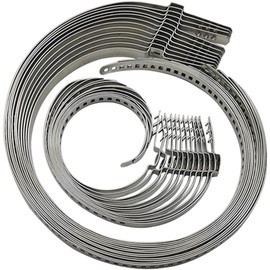 MISPIRE CV Joint Boot Clamp Kit 20pcs (10 Large+10 Small) – Adjustable Stainless Steel Clamps for CV Axle Boots & Rubber Hose – Universal Fit for Vehicles and Powersports