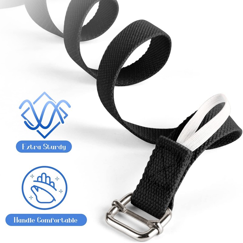 Yoga Strap de 2.5m,Correa de Yoga con Hebillas,Correa de algodón