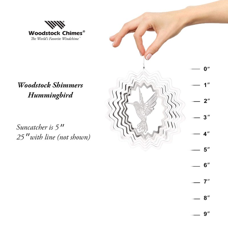 Woodstock Chimes Rainbow Makers Shimmers Suncatcher, Hummingbird