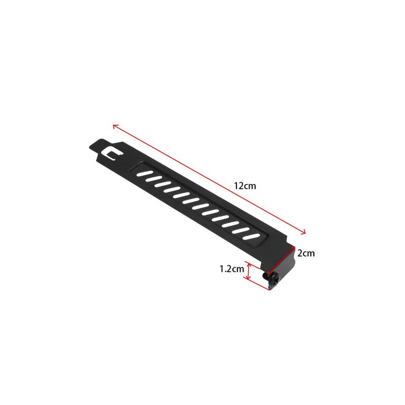 Micro Traders 5pcs Alloy Steel PCI Slot Cover Bracket Full