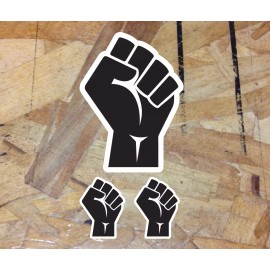 Oracal 651 BLM Black Lives Matter Fist Black Power Strength Sticker Decal Vinyl 4" - 3for1