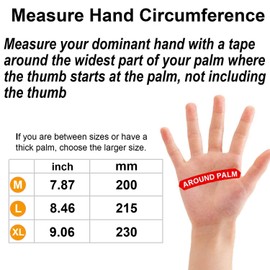 OZERO Winter Thermal Leather Work Gloves with Thick Imitation Lambswool Lining, Warm Gift for Cold Weather (Large)