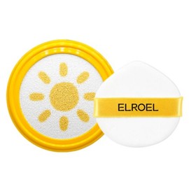 Eloel Pangpang Yellow Big Sun Cushion Plus Refill, 25g, 1 piece / 엘로엘 팡팡 옐로우 빅 선쿠션 플러스 리필, 25g, 1개