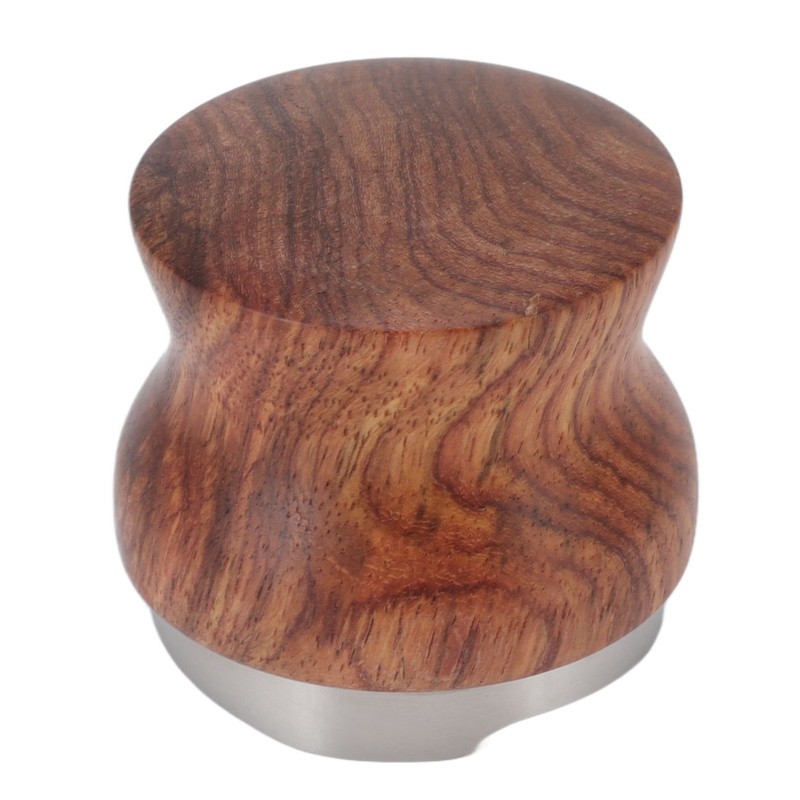Coffee Distributor Stainless Steel Rosewood Coffee Tamper Leveler for Coffee