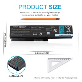 PA3817U-1BRS Laptop Battery Compatible with Toshiba Satellite C655 C650D C675 C660 L700 L750 L755 L770 L645 L655 L675 P745 P755 P775 M640 M645 A660 A655 A665 PA3818U PA3819U PA3816U PA3634U PABAS228