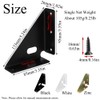 4 Pack Corner Bracket, Triangle Bracket Fastener Angle Bracket Corner
