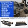 Master Power Window Switch and Bezel Assembly with Folding Mirror